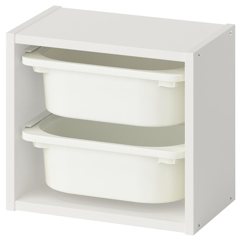 TROFAST — настенный модуль для хранения, белый/белый, 34x21x30 см
