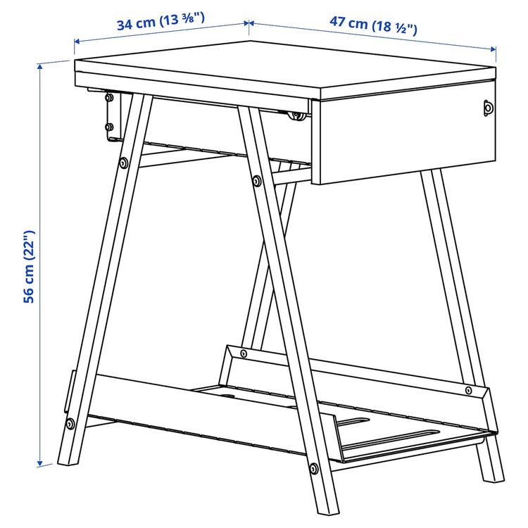 тумба, белый, 34x56 см dimensions