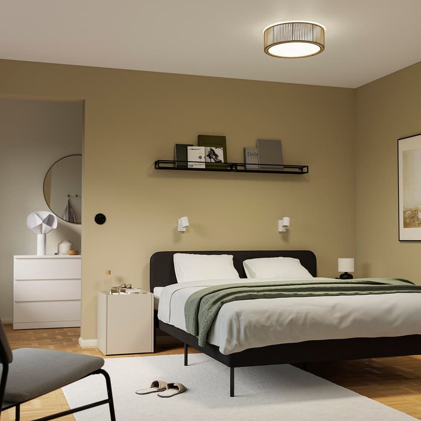 TRUBBRUFSE — потолочный светильник, осока, 45 см