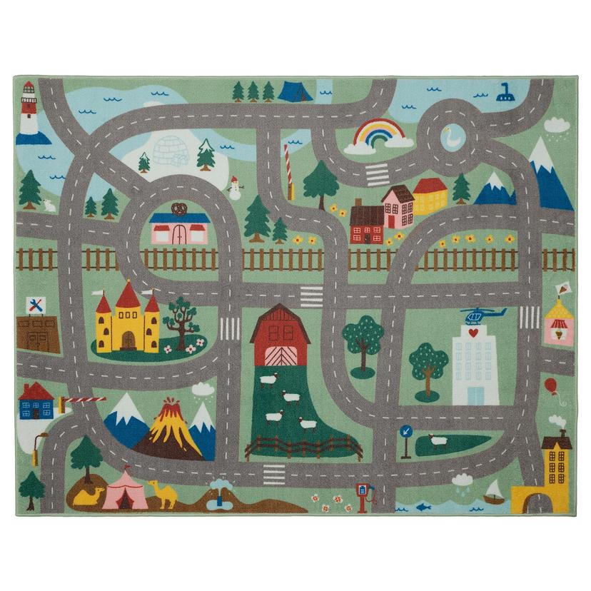 VALLABY — ковер, зеленый, 100x133 см