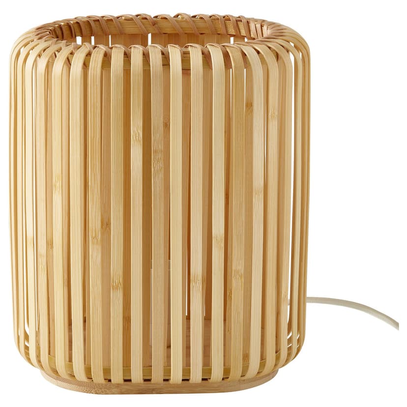 VARPTROSS — Lampa stołowa, bambus, 