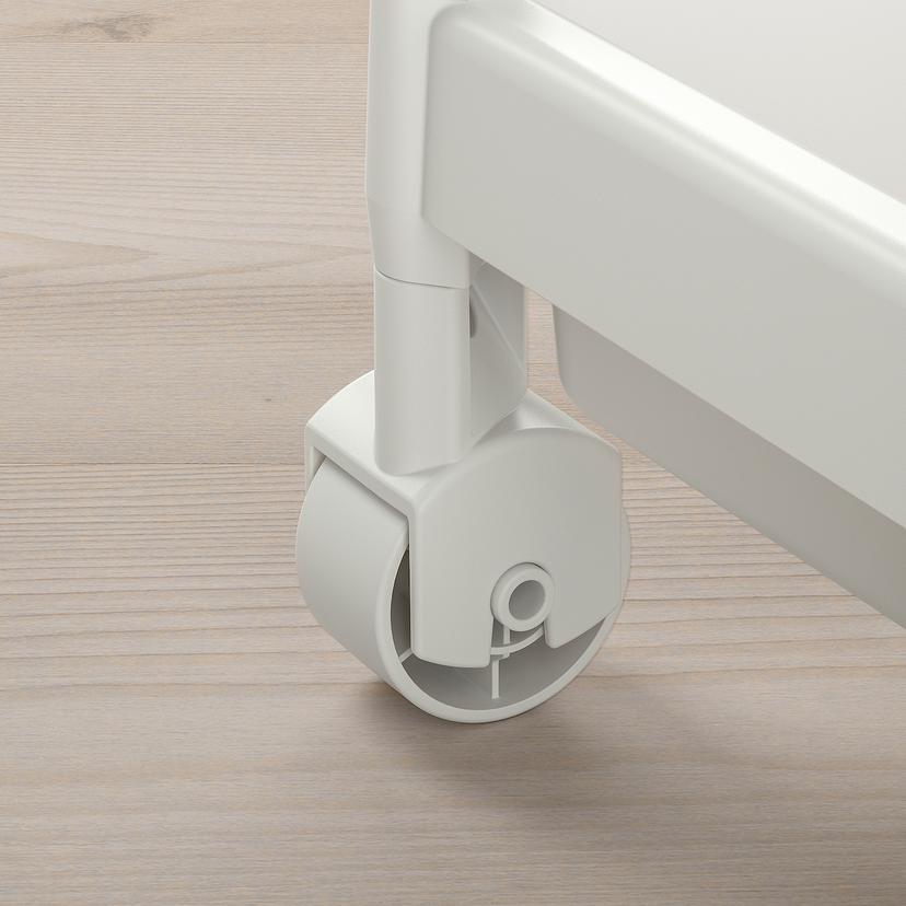 VESKEN — тележка, белый, 54x18x71 см