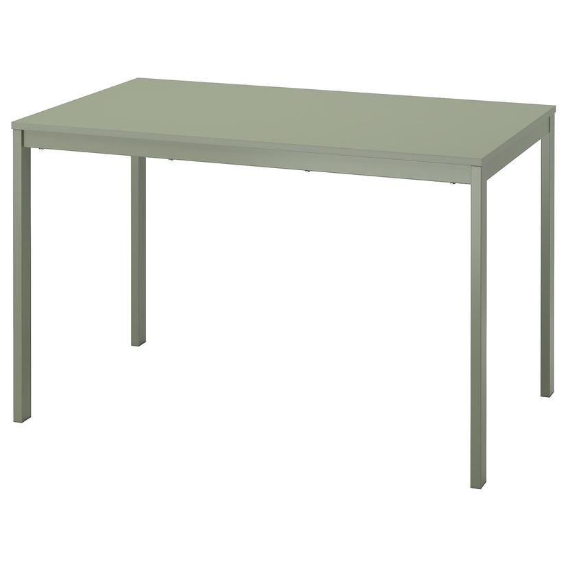 VIHALS — раздвижной стол, зеленый, 120/180x74 см