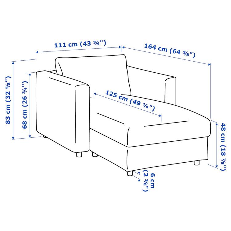 Шезлонг,  dimensions