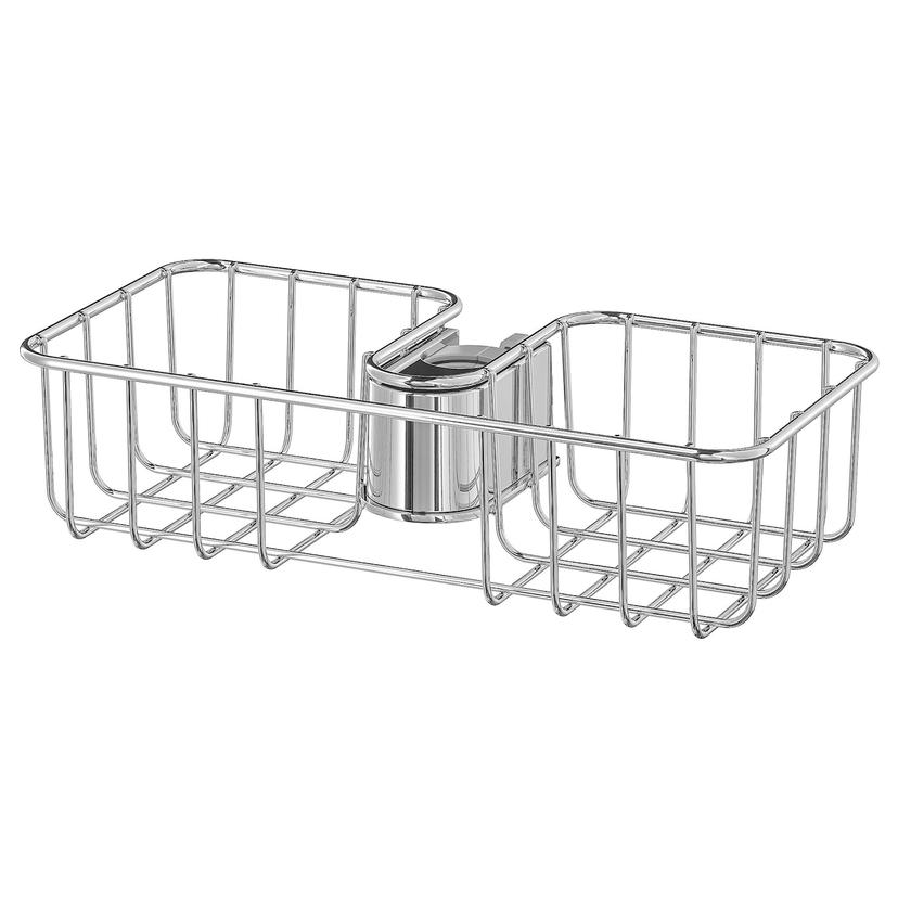 VOXNAN — полка для ванной, хромированный, 25x6 см