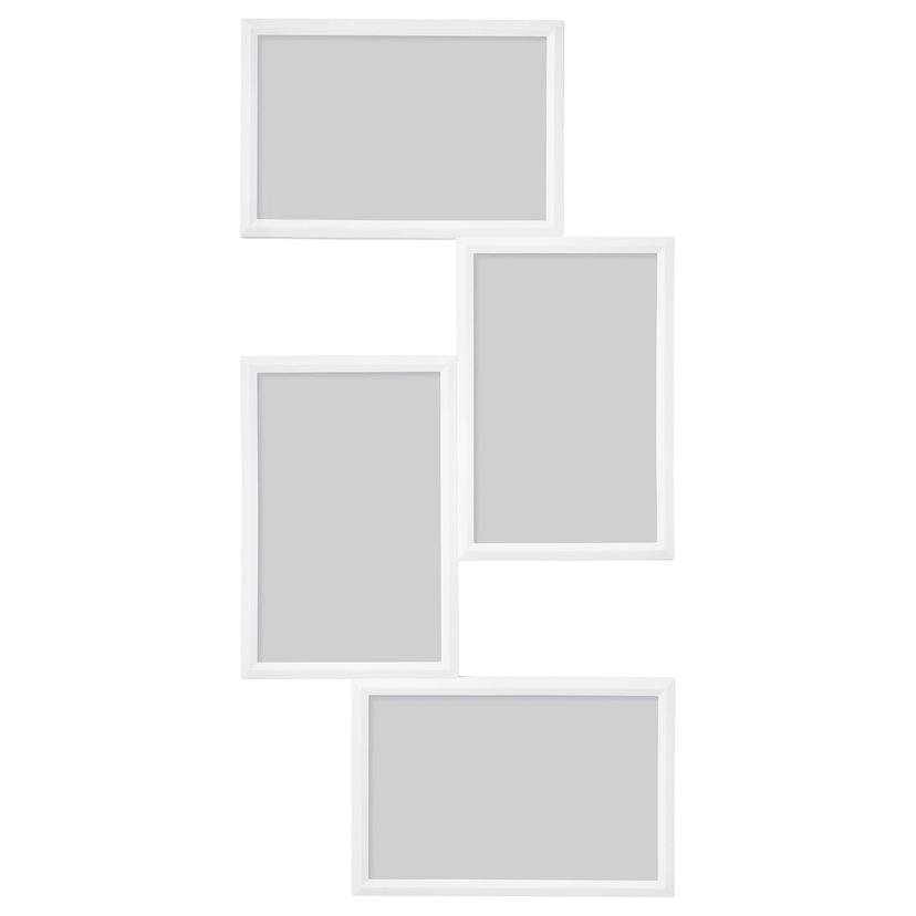 YLLEVAD — рама для коллажа на 4фото, белый, 21x41 см