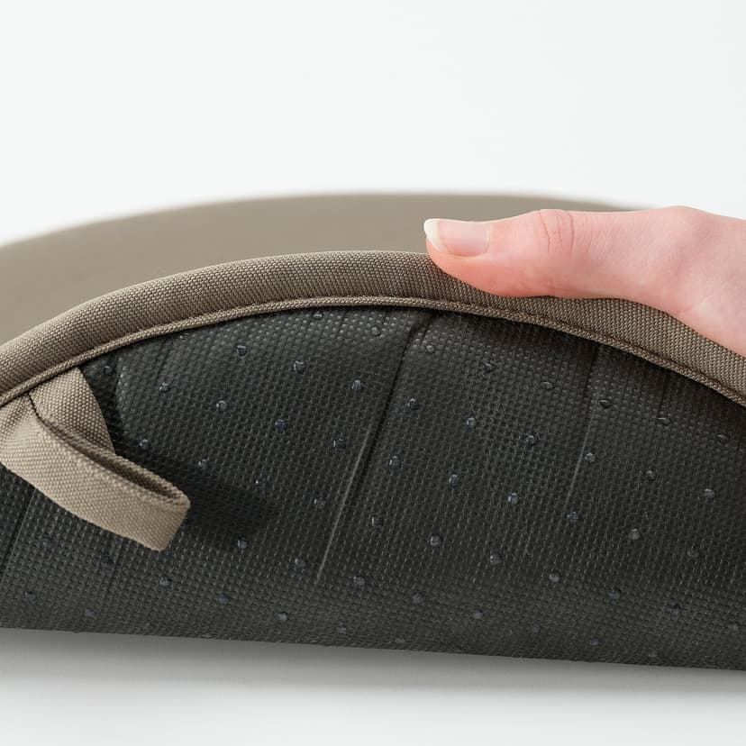 ÄNGSFRÄKEN — Poduszka na krzesło, ciemny beż/do wewnątrz/na zewnątrz,