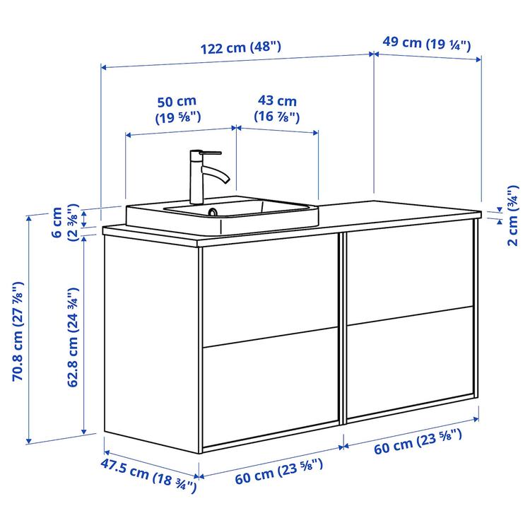 шкаф п-раковину/раковина/смеситель dimensions