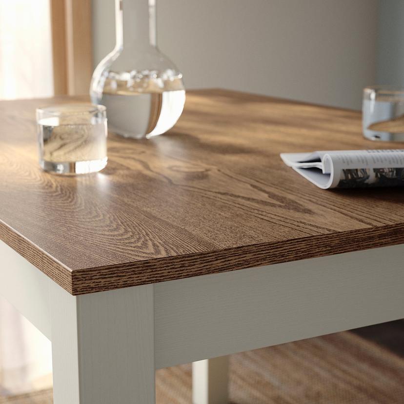 ÅLHULT / ÅLHULT — Стол и 4 стула, бежевый/коричневый/светло-бежевый (Kabusa)