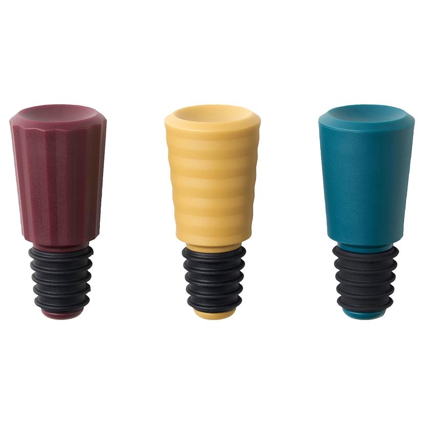 AUXID — пробка для бутылки, 3 шт., разные цвета