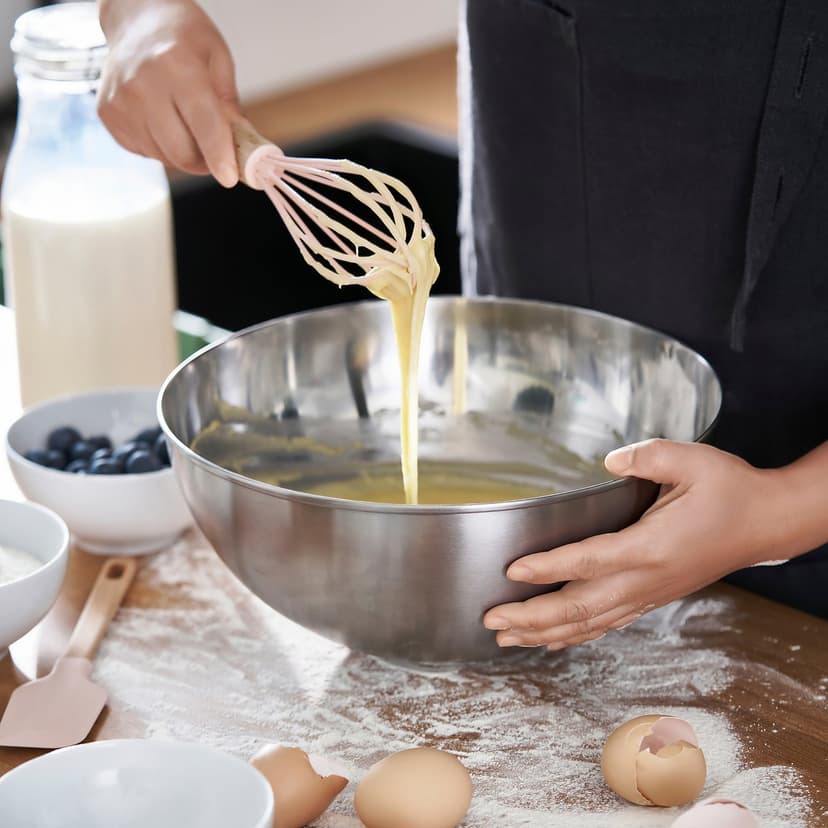 BAKTIDER — Przybory kuchenne, 4 szt., drewno/bladoróżowy,
