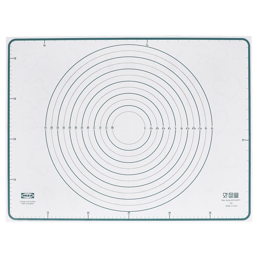 BAKTRADITION — Силиконовый коврик, белый/бирюзовый