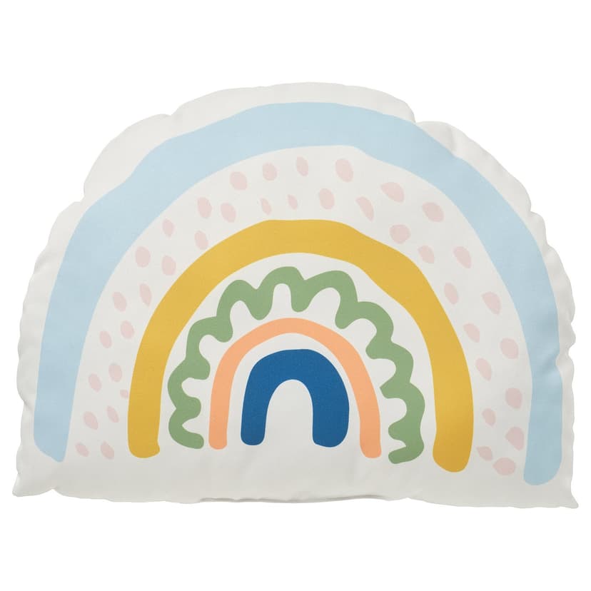 BARNDRÖM — Poduszka, biały/jendorożec tęcza,