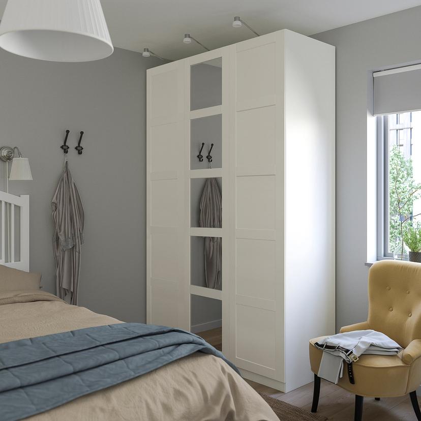 BERGSBO — Зеркальные двери, белые