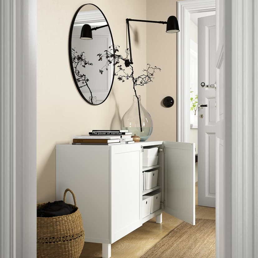 BESTÅ — комбинация для хранения с дверцами, 120x42x74 см