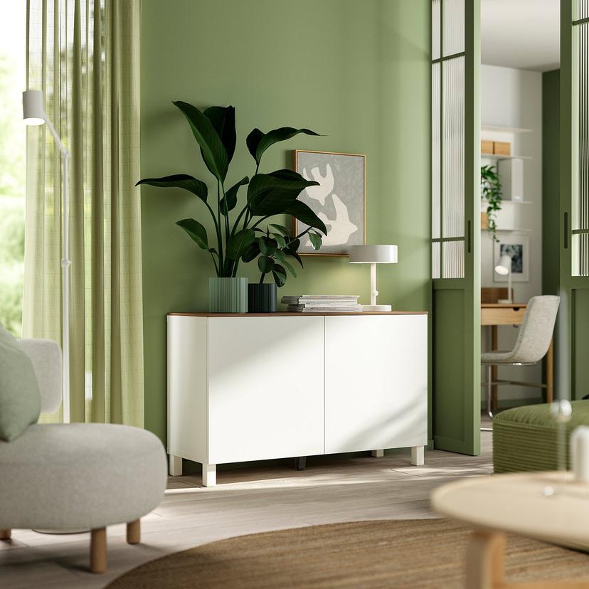 BESTÅ — Комод с дверьми, 120x42x75 см