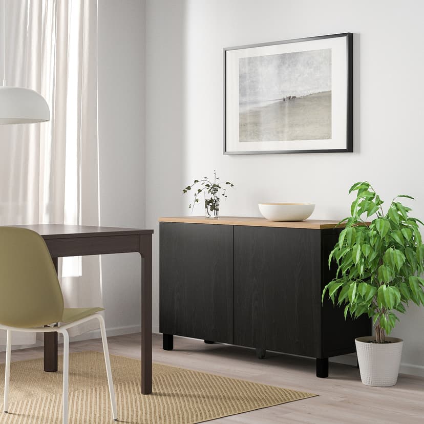 BESTÅ — комбинация для хранения с дверцами, 120x42x76 см