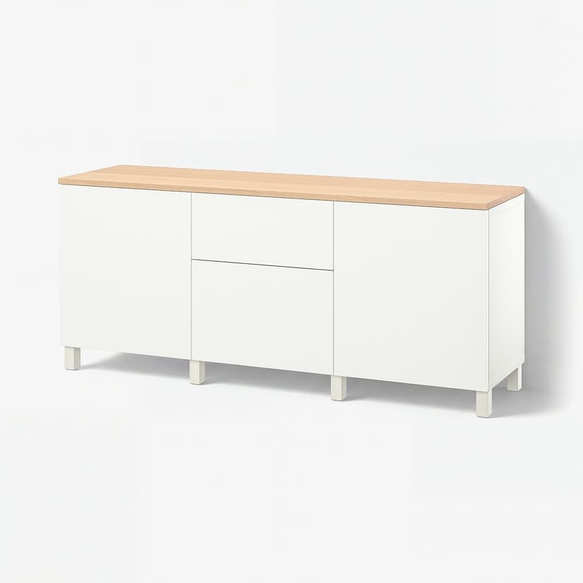 BESTÅ — комбинация для хранения с ящиками, 180x42x76 см
