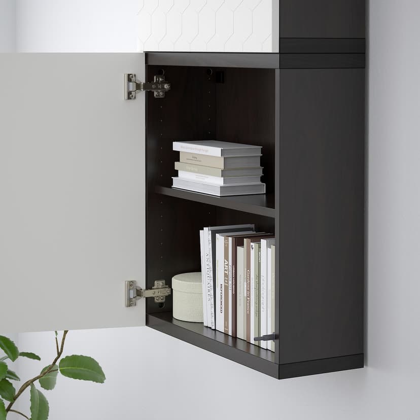 BESTÅ — Каркас, черно-коричневый, 60x20x64 см