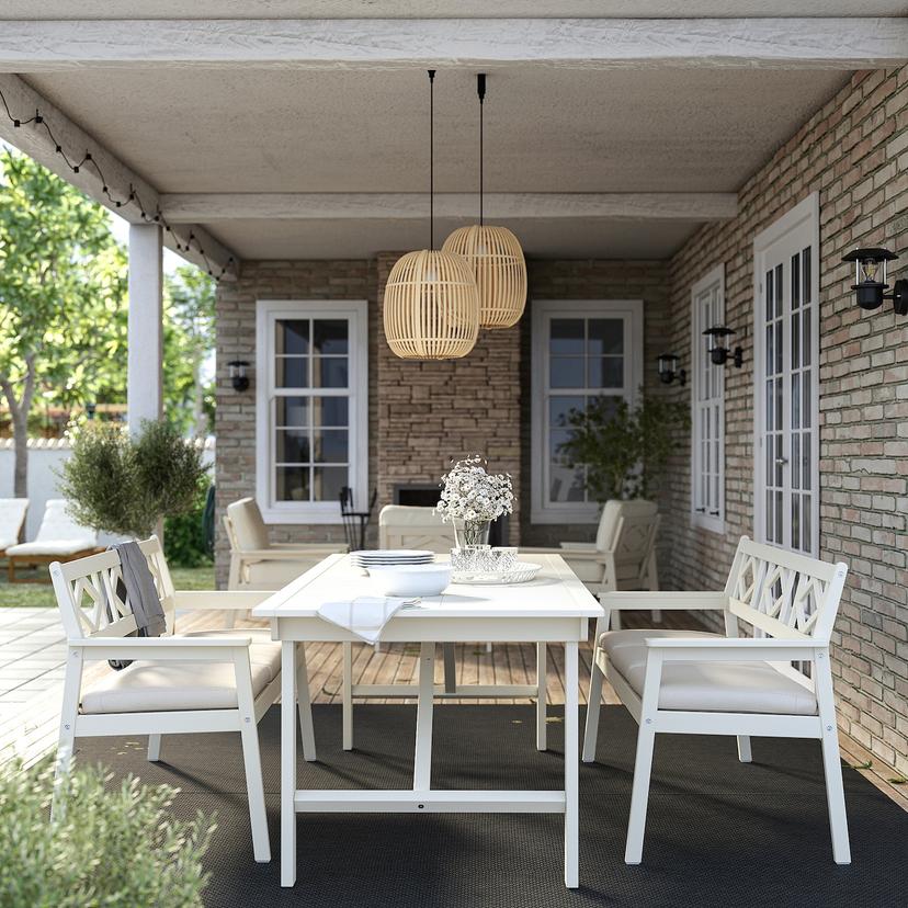 BONDHOLMEN — Скамейка со спинкой для улицы,