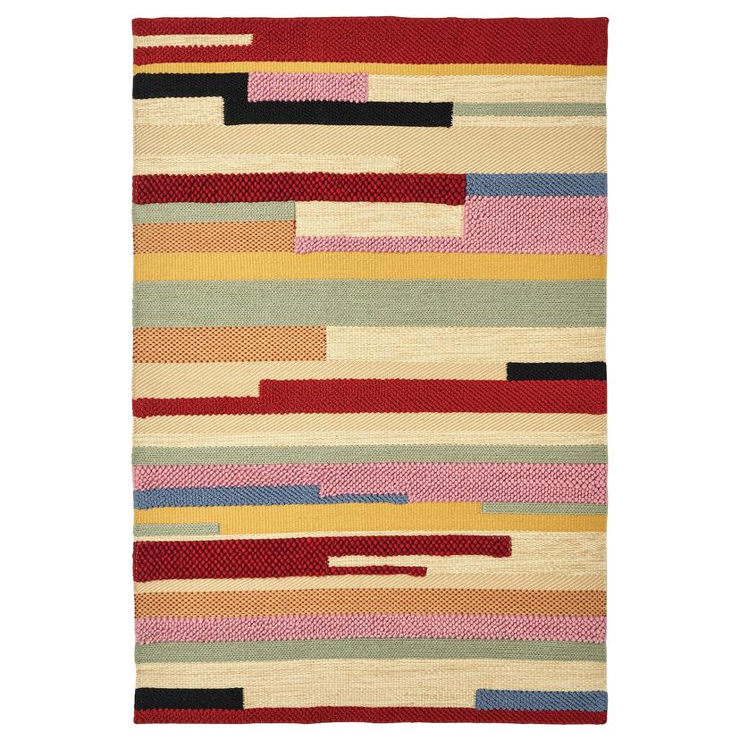 BRÖNDEN — ковер, короткий ворс, ручная работа разноцветный/красный, 170x240 см