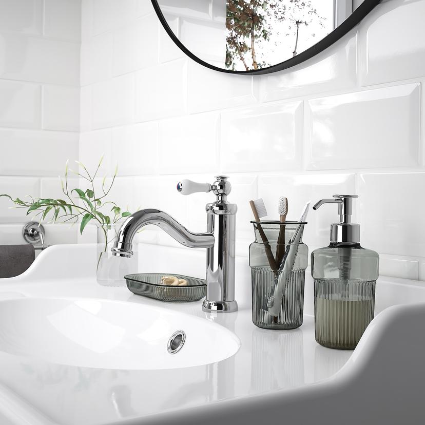 BROFJÄRDEN — набор для ванной,3 предмета, серый