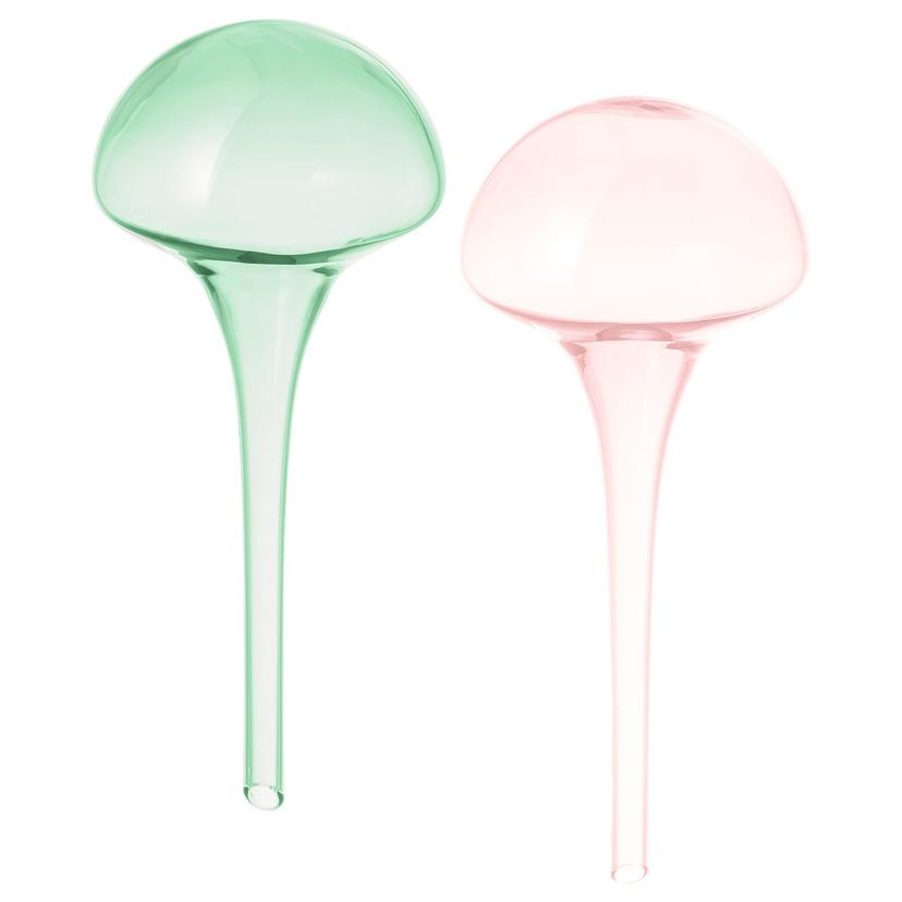 DOFTRIPS — Nawadniacz do doniczek, szkło/różowy zielony,