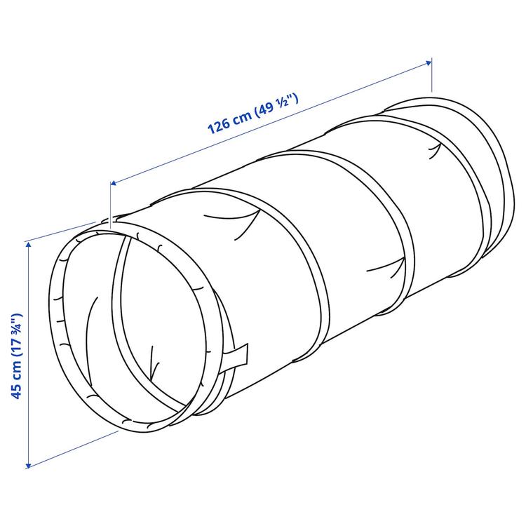 игровой туннель, синий/зеленый dimensions