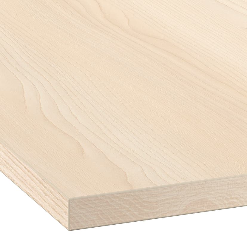 EKBACKEN — Blat, imitacja jasnego jesionu/laminat,