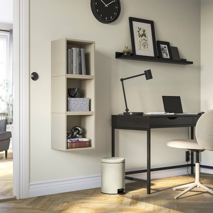 EKET — комбинация настенных шкафов, бежевый, 70x25x105 см