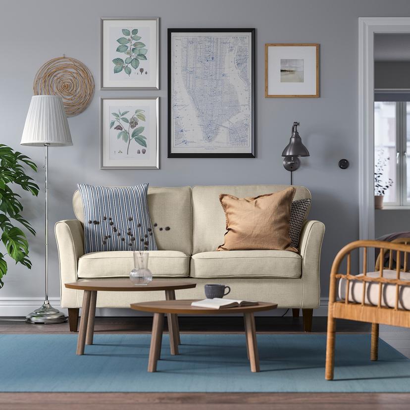 EKHOLMA — Двухместный диван, Kilanda светло-бежевого цвета