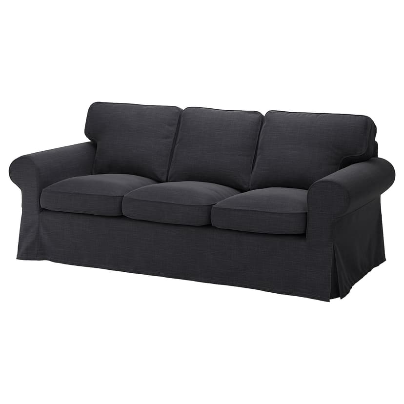 EKTORP — Sofa 3-osobowa, Hillared antracyt,