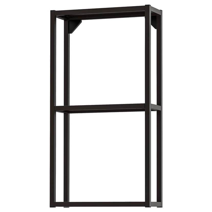 ENHET — навесной каркас с полками, антрацит, 40x15x75 см