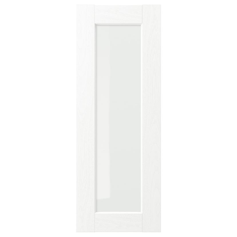 ENKÖPING — стеклянная дверь, белый под дерево, 30x80 см