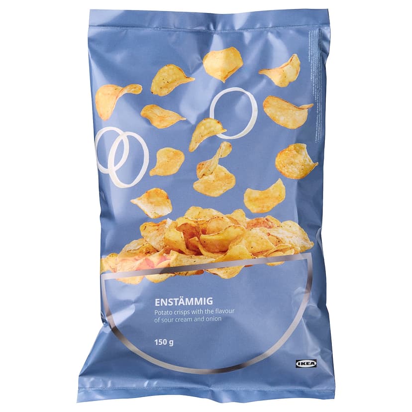 ENSTÄMMIG — картофельные чипсы, сметана лук, 150 гр