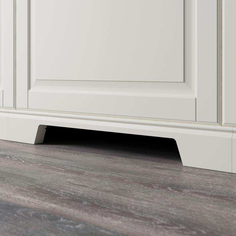 FÖRBÄTTRA — декоративный цоколь с вырезом, белый с оттенком, 66x8 см