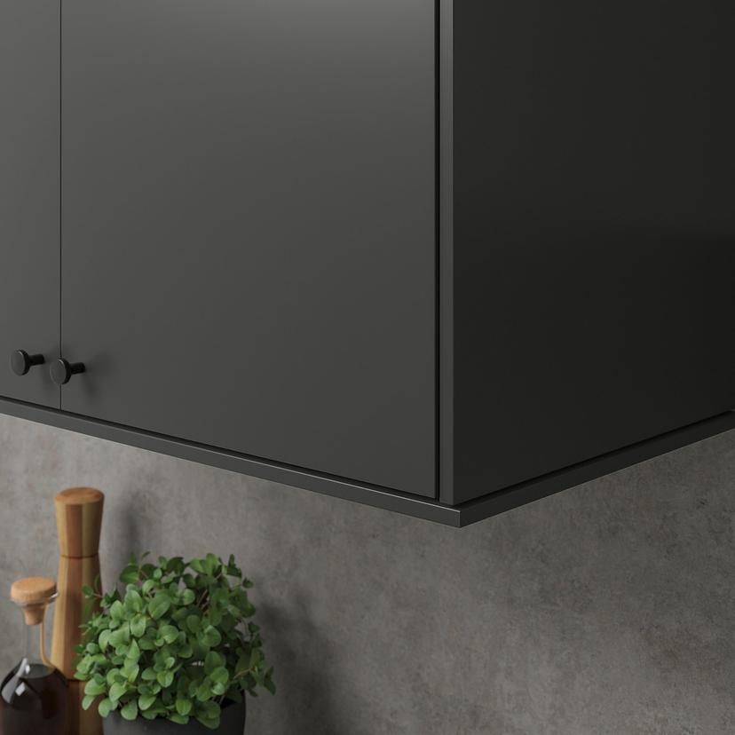 FÖRBÄTTRA — карниз декоративный, матовая поверхность антрацит, 221x1 см