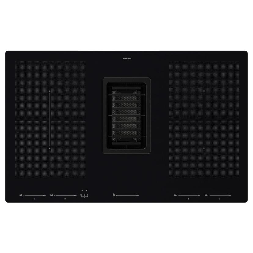 FÖRDELAKTIG — индукционная панель/вытяжка, ИКЕА 700 черный, 83 см