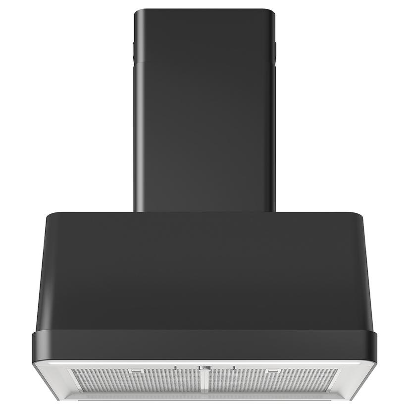 FOKUSERA — вытяжка кухонная стен креп (колпак), черный, 70 см