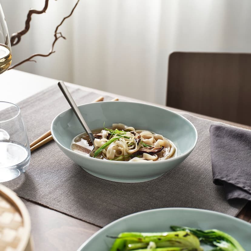 FORELLTETRA — Talerz głęboki, turkusowy/szary,