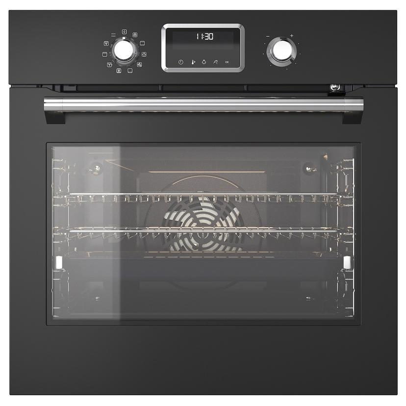 FORNEBY — Паровая печь IKEA 700 с прямым паром и конвекцией, с функцией пиролиза/черная