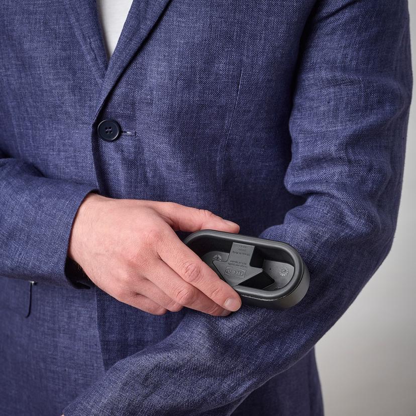 FRUKTPLOCKARE — щетка для удаления ворсинок, черный/светло-серый, 12x6x4 см