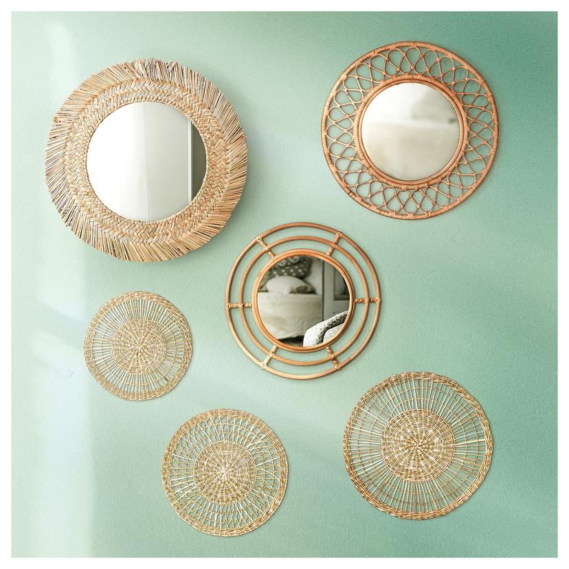 GILLSTAD — настенное украшение, 3 предм., осока ручная работа