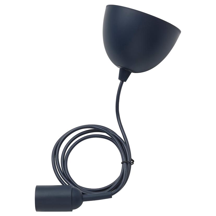 GRÅVACKA — шнур-подвес для лампочки, темно-синий, 1.8 м