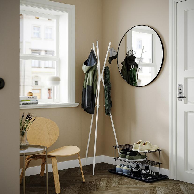 GREJIG / EKRAR — мебель для прихожей, 4 предм., белый/серый