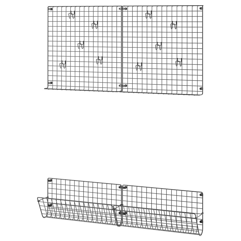 GREJIG — Meble do przedpokoju, zestaw 4 szt, szary,