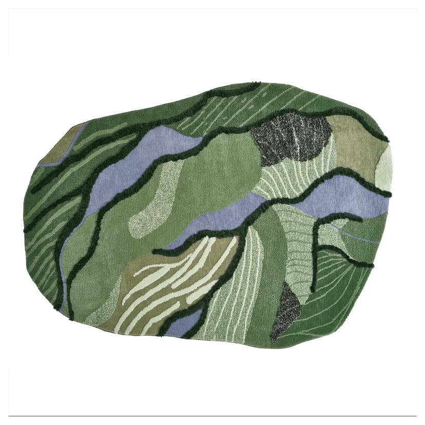 GREJSIMOJS — Dywan z długim włosiem, zielony,