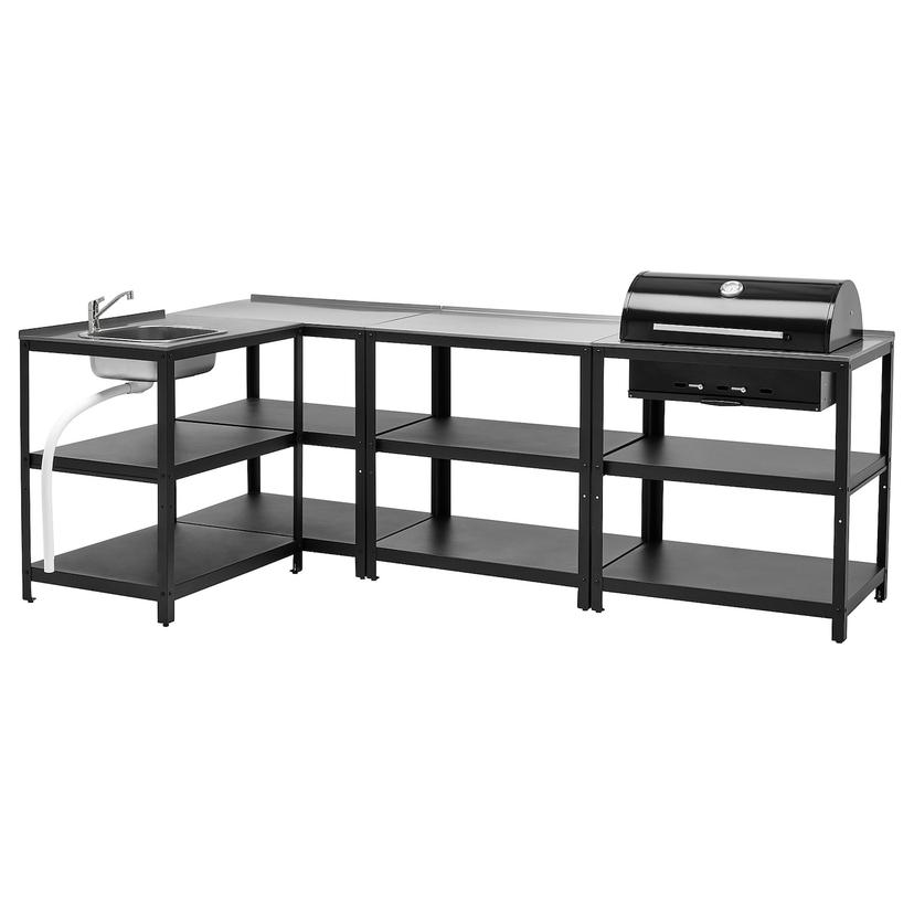 GRILLSKÄR — кухонная мойка/угольн гриль,д/улицы