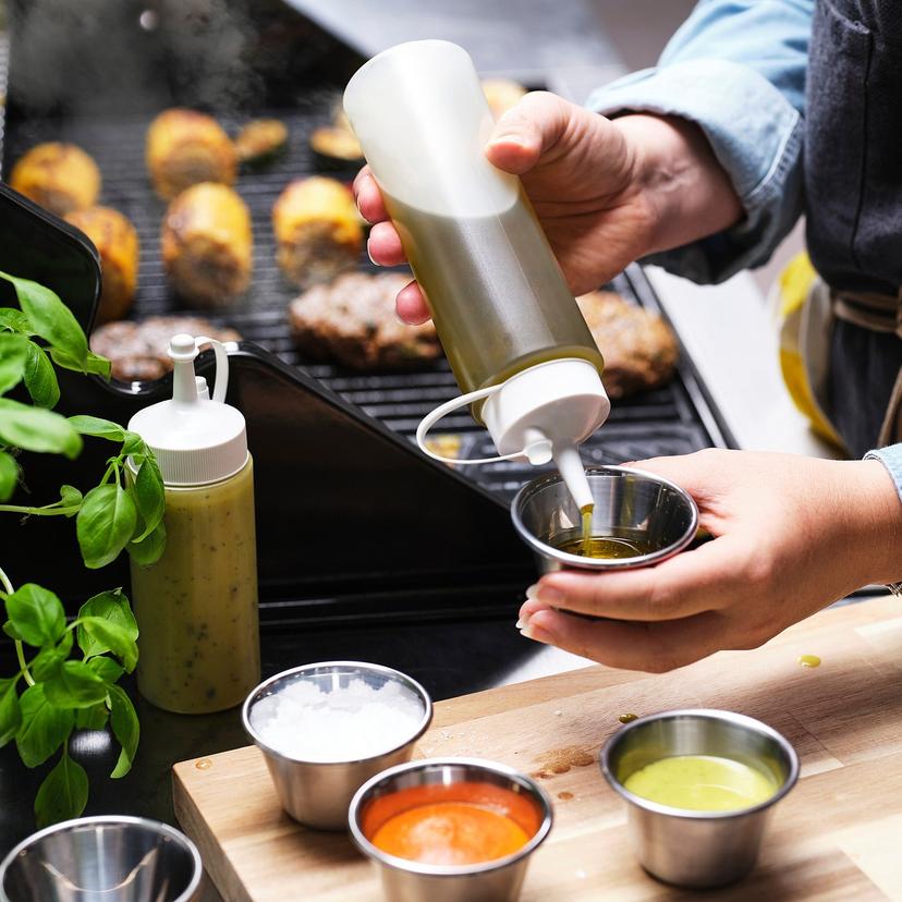 GRILLTIDER — бутылка с носиком, белый/прозрачный, 330 мл