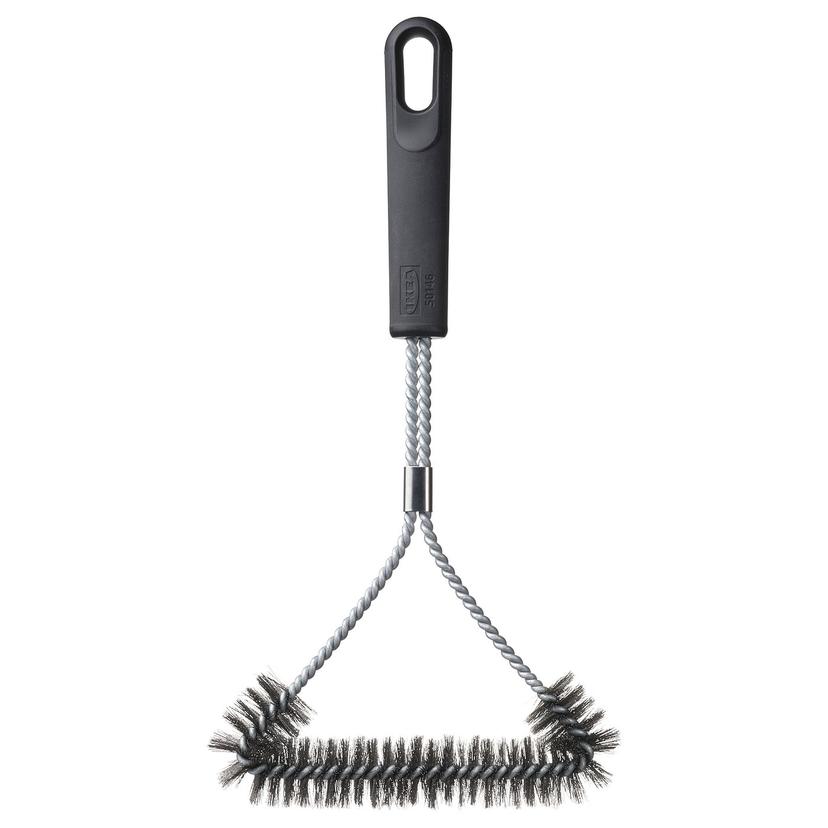 GRILLTIDER — щетка для чистки гриля, нержавеющ сталь/черный, 35 см